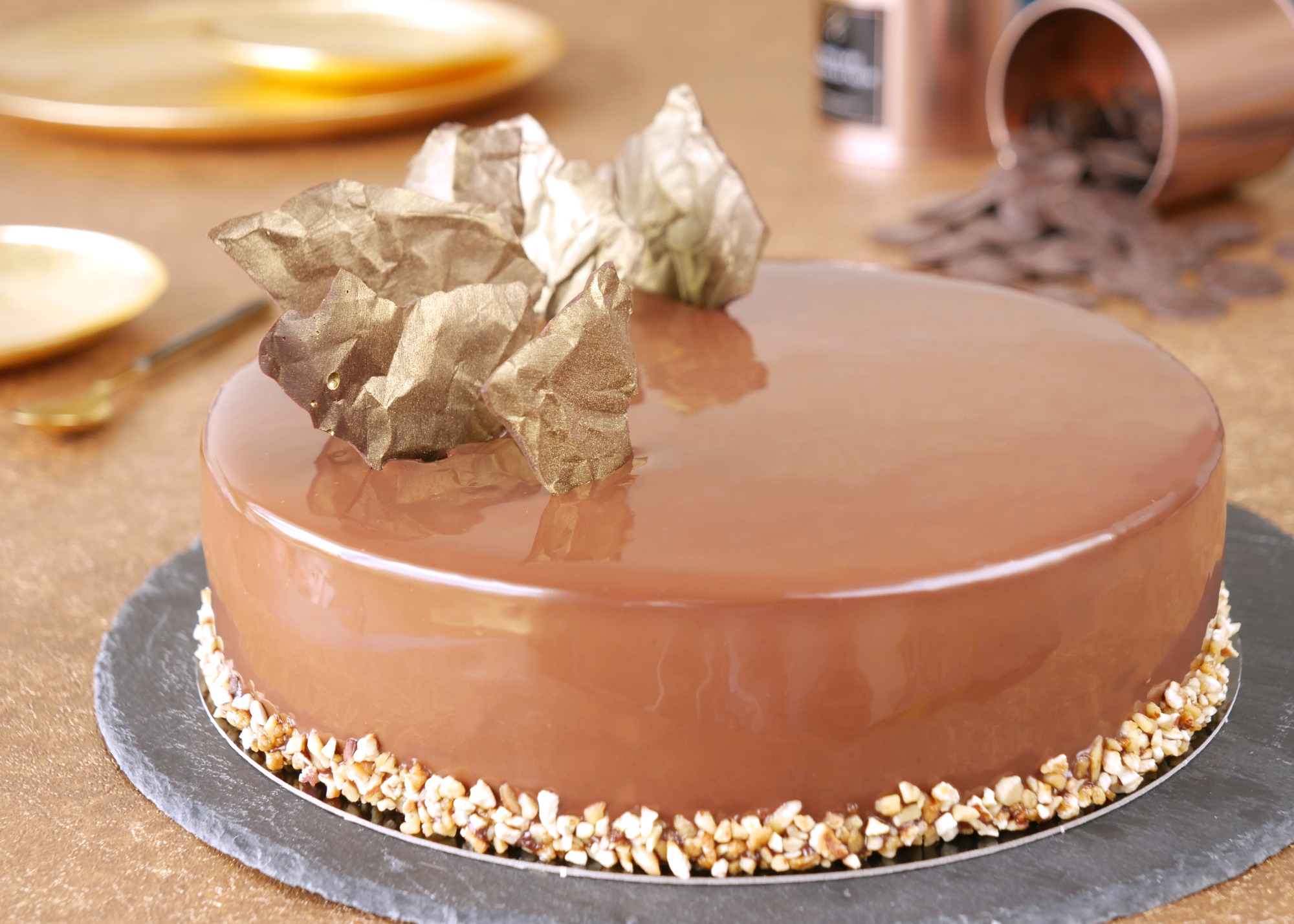 Entremet Chocolat 🍫Louis Vuitton 👌🖤 #louisvuitton #pastry